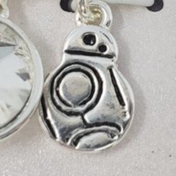 Star Wars BB-8 This is How We Roll Necklace Silver-toned NIP - Picture 7 of 8